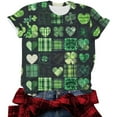 thumbnail image 5 of AOOCHASLIY Womens Clothes Tops Summer Casual, St. Patrick's Day Fashion Woman Round Neck Short Sleeve Tops T-Shirt Prints Loose Blouse for Home Party Outdoor, 5 of 6