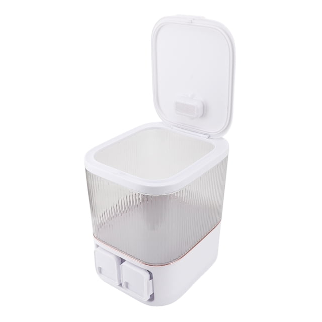 Contenedor De Almacenamiento De Arroz De Plástico Duradero, Fácil De Usar, Sellado Hermético De Gran Capacidad Para Cocina Casera