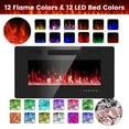 thumbnail image 5 of Wall&nbsp;Mounted&nbsp;or Recessed Electric&nbsp;Fireplace&nbsp;with&nbsp;Remote&nbsp;Control and&nbsp;Timer, Thickness 3.8 inch , Top Air Outlet, 5 of 8