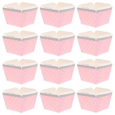 MLINS 100 Count Black Disposable Cake Cups Paper Dessert Bowls Made from FoodGrade Paper for Cake