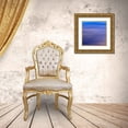 thumbnail image 3 of Grayscale 26x26 Gold Ornate Wood Framed with Double Matting Museum Art Print Titled - Cool Pinstripes VI, 3 of 4