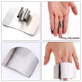 thumbnail image 5 of Kitchen Tool For Safe Chop Cut, Stainless Steel Finger Guards With An Open-loop Design To Avoid Hurting During Slicing And Dicing, Durable Anti-corrosion Protectors For Quick, 5 of 8