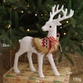 thumbnail image 6 of Christmas White Reindeer Figurine Realistic Christmas Reindeer Display Ornament Perfect For Holiday Decorations, 6 of 9