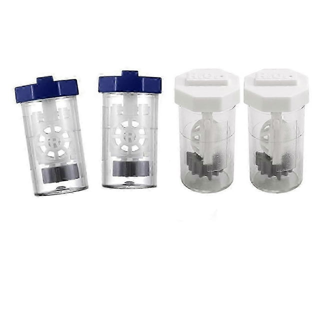 4 Pieces Hydrogen Peroxide Contact Lens Cleaner Case,Eye Washer Machine,Travel