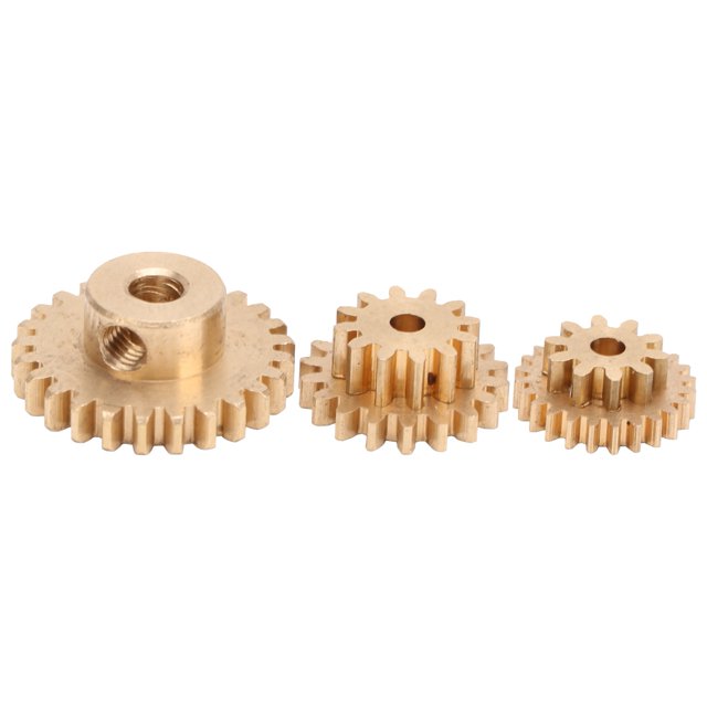 RC Gear, Reliable Processing Brass Material Practical Convenient RC Car Gear Wear for WPL D12 1/10 RC Truck