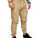 thumbnail image 1 of Soidarity Pantalones de bolsillo para hombre Casual Elástico Cadena Moda Pantalones largos Joggers Uniforme atlético Caqui SG, 1 of 6