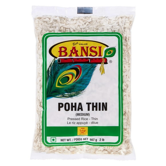 Pressé de riz - mince « Poha Thin » de Bansi, 907 g