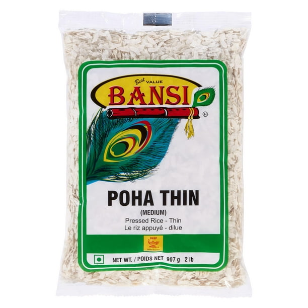 Pressé de riz - mince « Poha Thin » de Bansi, 907 g Pressé de riz , 907 g