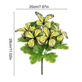 thumbnail image 3 of AURIGATE Easter Artificial Butterfly Bouquet, Spring Floral Picks with Pink/Monarch Butterfly & Greenery, Easter Table Centerpiece & Home Decor, 3 of 6