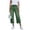 *Green, variant on Women's Frayed Hem Capri Denim Pants , Button Fly Cropped Jeans For Women,Ladies' Casual Mid Calf Trousers with Pockets,Gray,S-2XL