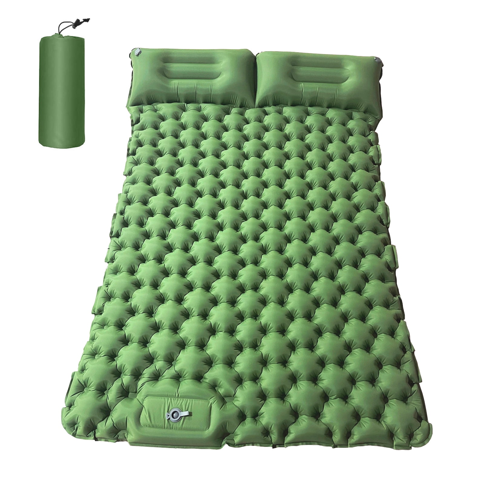 2 Person Camping Mat with Air Pillow Portable Air Mattress Waterproof