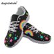 thumbnail image 1 of Zapatos planos de malla de verano Doginthehole para mujer, zapatillas informales transpirables con cordones, diseño de marca con notas musicales, calzado deportivo, 1 of 6