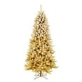 thumbnail image 1 of Vickerman 628966 - 6.5' x 40" Frosted Gold Ombre Christmas Tree (A193465), 1 of 1