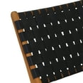 thumbnail image 2 of Elk Home Marty 25.6" Transitional Teak Wood and Leather Chair in Natural/Black, 2 of 2