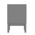 thumbnail image 6 of Flash Furniture Dallas 18.75"W x 15.75"D Wooden Nightstand with 2 Drawers Gray (MG0900312NSGY), 6 of 10