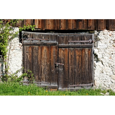 Canvas Print Wood Entrance Door Input Wooden Door Old Goal
