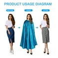 thumbnail image 3 of Unique Bargains Portable Dressing Room, 1.4M Length Instant Changing Tent for Beach Boating, Teal Blue, 3 of 6
