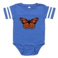 thumbnail image 1 of CafePress - Butterfly Orange - Cute Infant Baby Football Bodysuit, 1 of 1