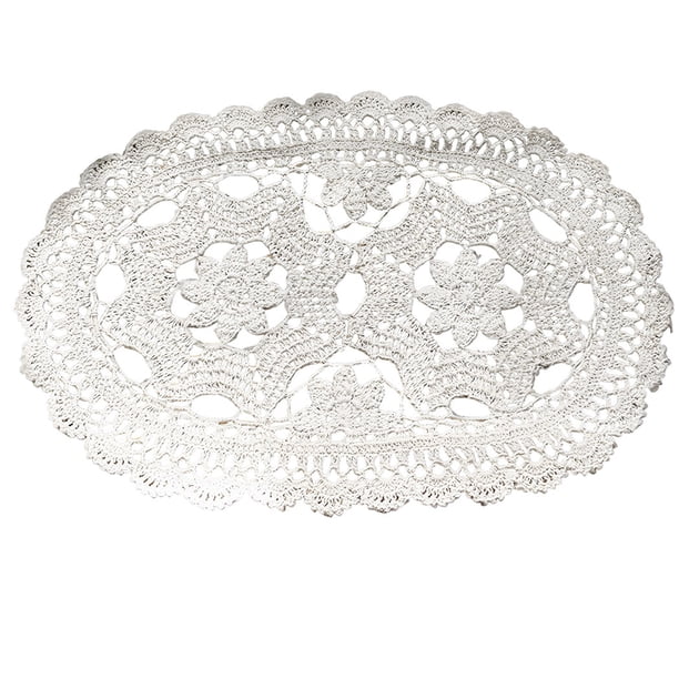 Camino de mesa de algodón hecho a mano – Mantel de ganchillo de encaje de tejido hueco de estilo campestre, elegante funda para tocador, perfecto para decoración rústica de granja, 11.81" x 19.69"