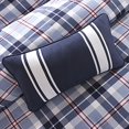 thumbnail image 2 of Mizone Elliot 4 Pièces Comforter Set, Pleine/reine, Bleu, 2 of 5