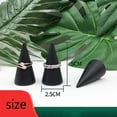 thumbnail image 6 of New Fashion Solid Wooden Cone Ring Holder Storage Shooting Props Vintage Trinket Black Jewelry Organizer Display Stand Rack Wood-2.9x5cm, 6 of 6