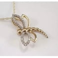 thumbnail image 4 of 2Ct Lab Created Diamond Round Cut Women Dragonfly Pendant 14k Yellow Gold Plated Sterling Silver, 4 of 4
