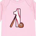 thumbnail image 4 of Inktastic Baseball First Birthday One Year Old Boys or Girls Long Sleeve Baby Bodysuit, 4 of 5