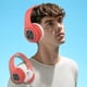 thumbnail image 3 of Auriculares Bluetooth, Auriculares Inalámbricos Bluetooth Inteligentes Auriculares Estéreo de Alta Fidelidad Plegables para Oficina en Casa Rojo, 3 of 8