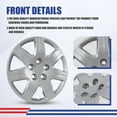 thumbnail image 3 of Wheel Rims Covers 16 inch 4 Pieces ,for 2006-2011 Honda Civic Compatible with Steel Wheels and Bolt On Installation Hubcaps ABS+PC Material (Lacquer), 3 of 7