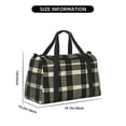 thumbnail image 3 of 13in×19.7in Large Capacity Design Handle Protective Cover Can Be Used As A Travel Bag Handbag Weekend Bag Olive Houndstooth Buffalo Plaid Tartan Check Scotland_3, 3 of 8