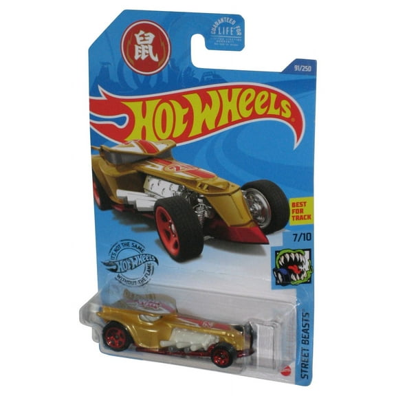 Hot Wheels Ratical Racer, Street Beasts 7/10 Gold 91/250