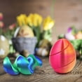 thumbnail image 4 of 3D Printed Spiral Egg, Unique Easter Egg Decoration, Easter Basket Stuffers Party Favors Gifts Rainbow Colors (A), 4 of 5