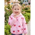 thumbnail image 3 of Lanbubble Toddler Girls Waterproof Jacket Fleece Lined Winter Coat Hooded Windbreaker Outerwear 2-6 Years, 3 of 7