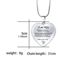 thumbnail image 2 of Collar de acero inoxidable con colgante de corazón de melocotón y llavero de amor, regalo de Navidad con personalidad, 2 of 6