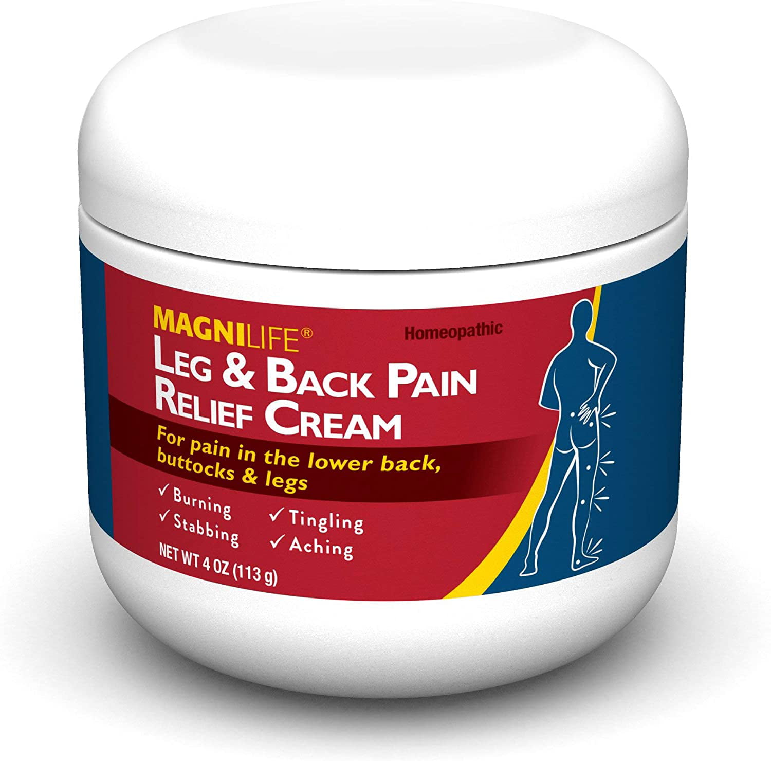 MagniLife Leg Back Pain Relief Cream  4oz Walmart com 