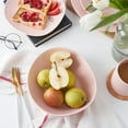 thumbnail image 4 of Stone + Lain Delilah Porcelain Collection Dish Set, 6 Bowls (8-inch) Service for 6, Blush, 4 of 6