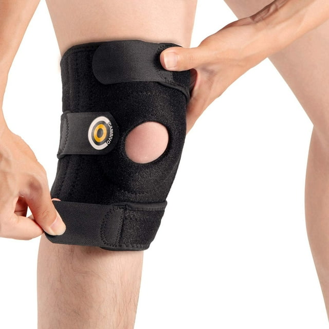 Knee Brace Support, Open Patella Knee Braces for Women & Men, Knee Support for Walking, Running, Workout, Hiking, Knee Stabilizer for Knee Pain, Meniscus Tears, Arthritis, MCL, ACL - 1 Pack