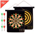 thumbnail image 3 of Graflsoa Magnetic Dartboard Set with 6 Darts, 15-Inch Dual-Sided Magnetic Dart Board in Colorful Packaging, 3 of 7