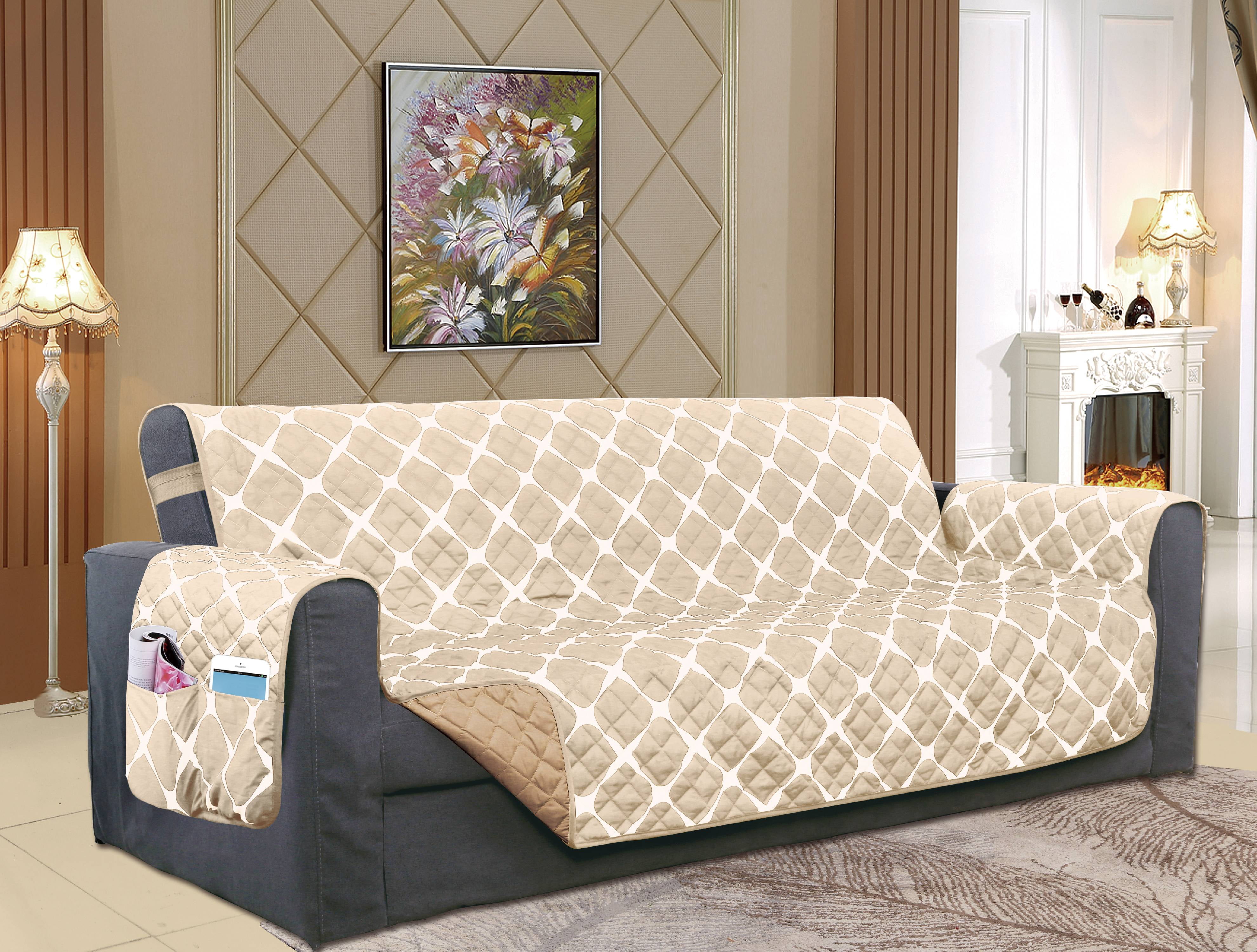 Elegant Comfort Quilted Reversible Furniture Protector For Pet Dog