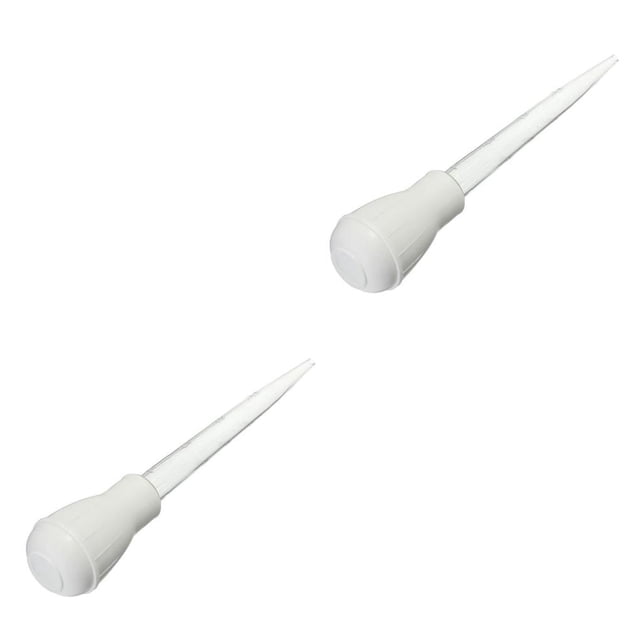 Naiovety Cuentagotas de aceite para barbacoa, tubo de plástico para cocina, accesorio de pipeta de cocina lavable para el hogar al aire libre, 28cm/30ml 2piezas