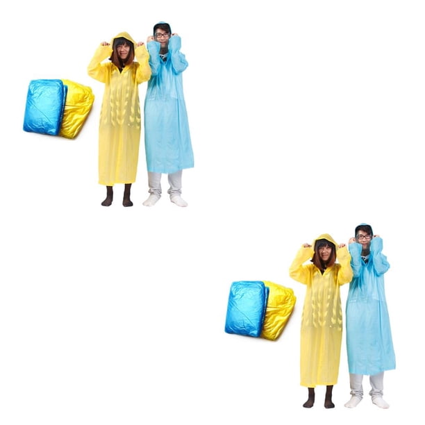 Capa de lluvia impermeable Bearachild de plástico para Pesca y Montañismo color Aleatorio 2piezas