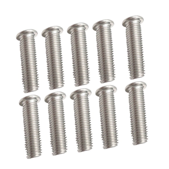 LOLIPPYY 100Pack Welding Stud Automotive Repair Silver Brass DIY Enthusiasts Tools