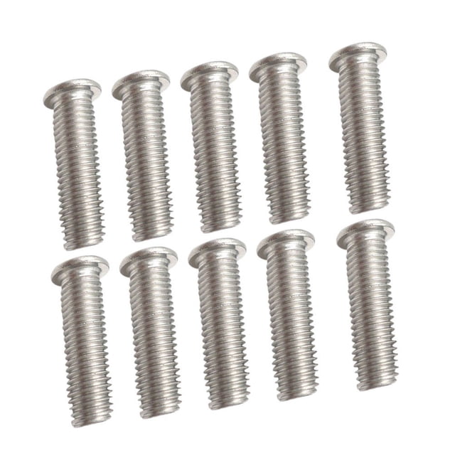 LOLIPPYY 100Pack Welding Stud Automotive Repair Silver Brass DIY Enthusiasts Tools