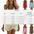 thumbnail image 3 of Fesfesfes Womens Dress Casual Sleeveless Bodycon Dress Spring Suspenders Sleeveless Backless Printed Beach Solid Color V Neck Summer Dresses, 3 of 7