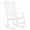 White | A, variant on Tcbosik Wood Rocking Chair for Outdoor, High Back Rocker for Porch, Lawn, Garden, Backyard, White