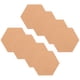 thumbnail image 3 of 1 conjunto de la junta de corcho hexagon de corcho tablero de corcho hexágono de la tabla de imágenes de la tabla de imágenes de la pared del tablero, 3 of 4
