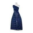 thumbnail image 2 of Zelouf Belted Floral Lace  , Sewing, DIY, Crafts Fabric by the Yard, Cobalt/black, 3 Yard, 2 of 2