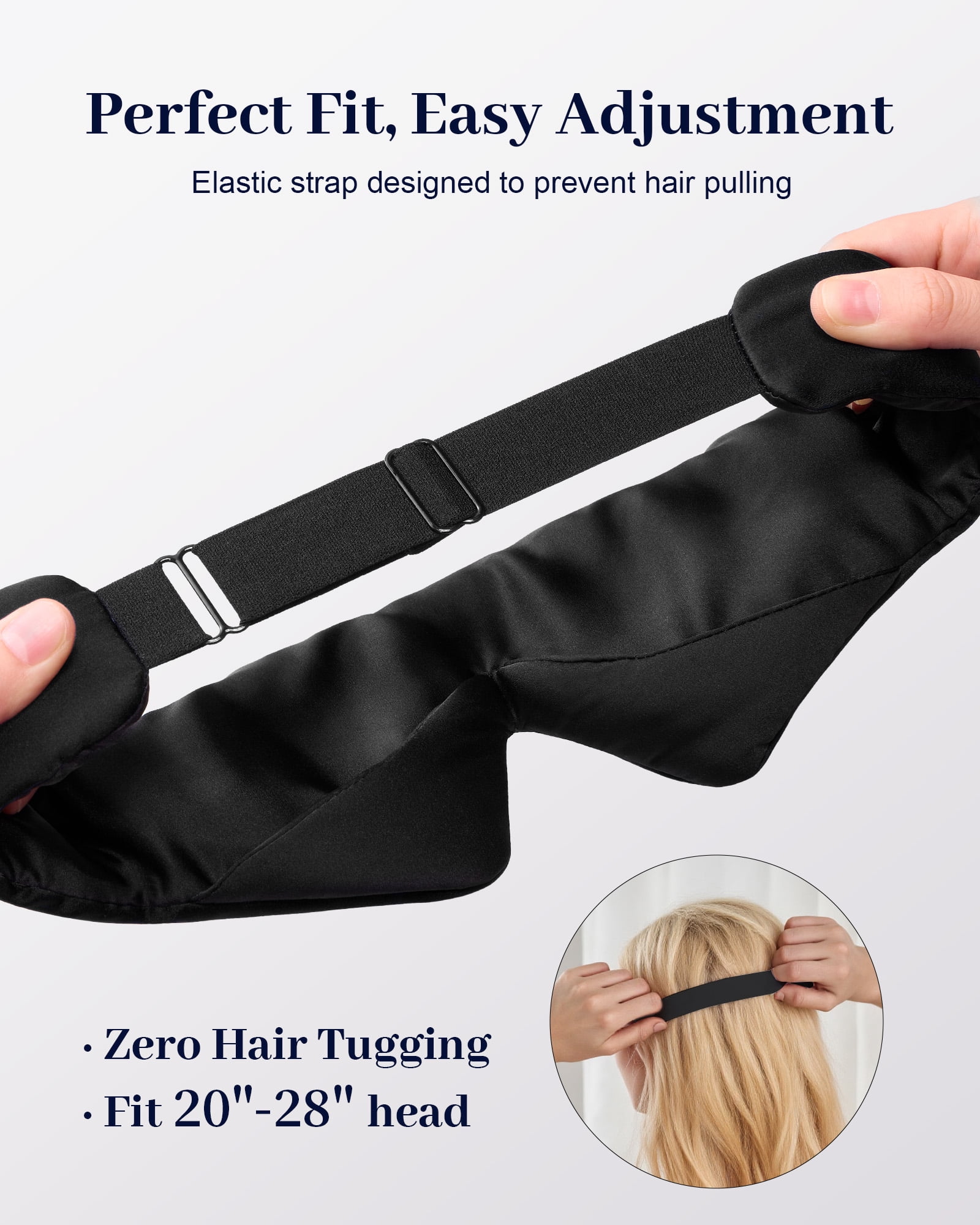 FACEMOON Bluetooth Sleep Headphones with Eye Pillow Design for Side Sleepers Ultra-Thin Stereo Speakers Comfort
