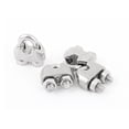 thumbnail image 1 of 4 Pcs 3mm 1/8" Abrazaderas de cable de acero inoxidable, 1 of 2