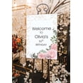 thumbnail image 3 of Darling Souvenir MADE WITH LOVE PersonalizedWelcomeBirthdaySignRose,Large Decorative Poster For Birthday Party, Celebrations- 18x12, 3 of 5